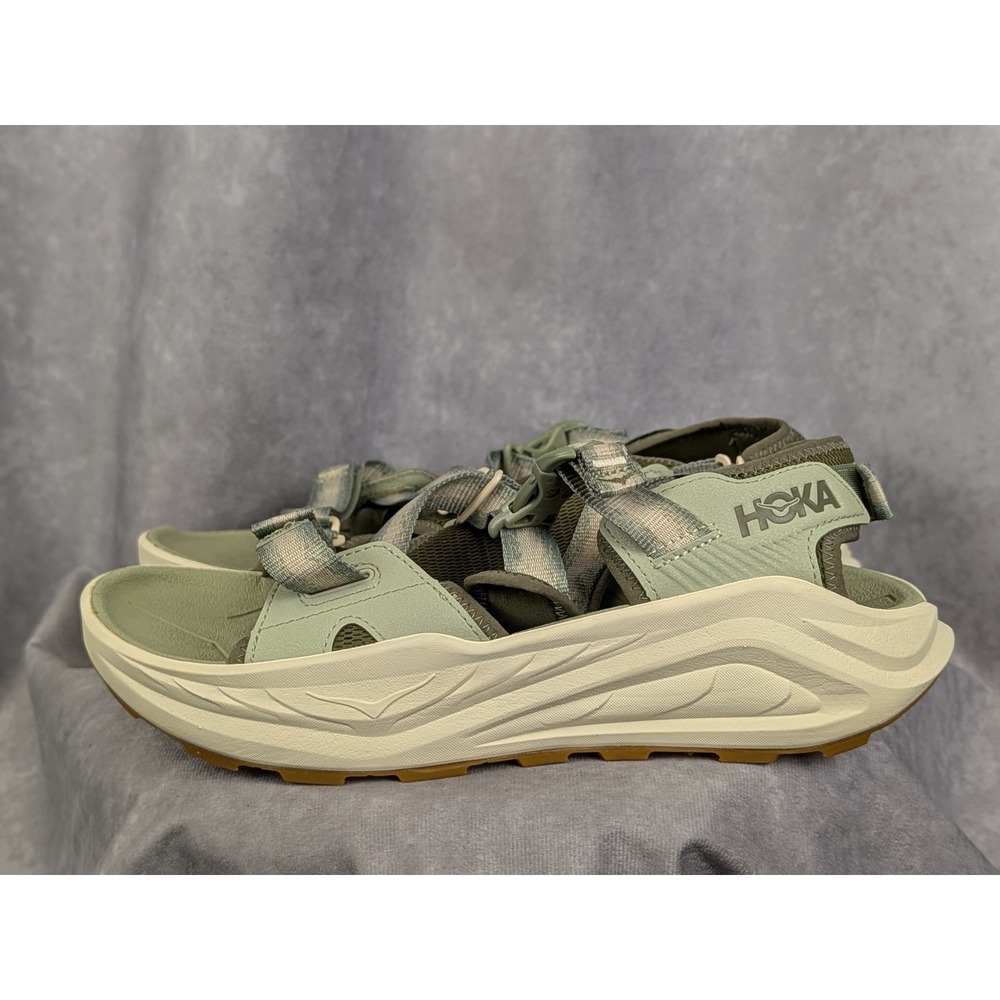 Hoka Hopara 2 Hiking Sandals Mens 11 Shifting Sand Dusk Green 1162570 SMLK NWOB